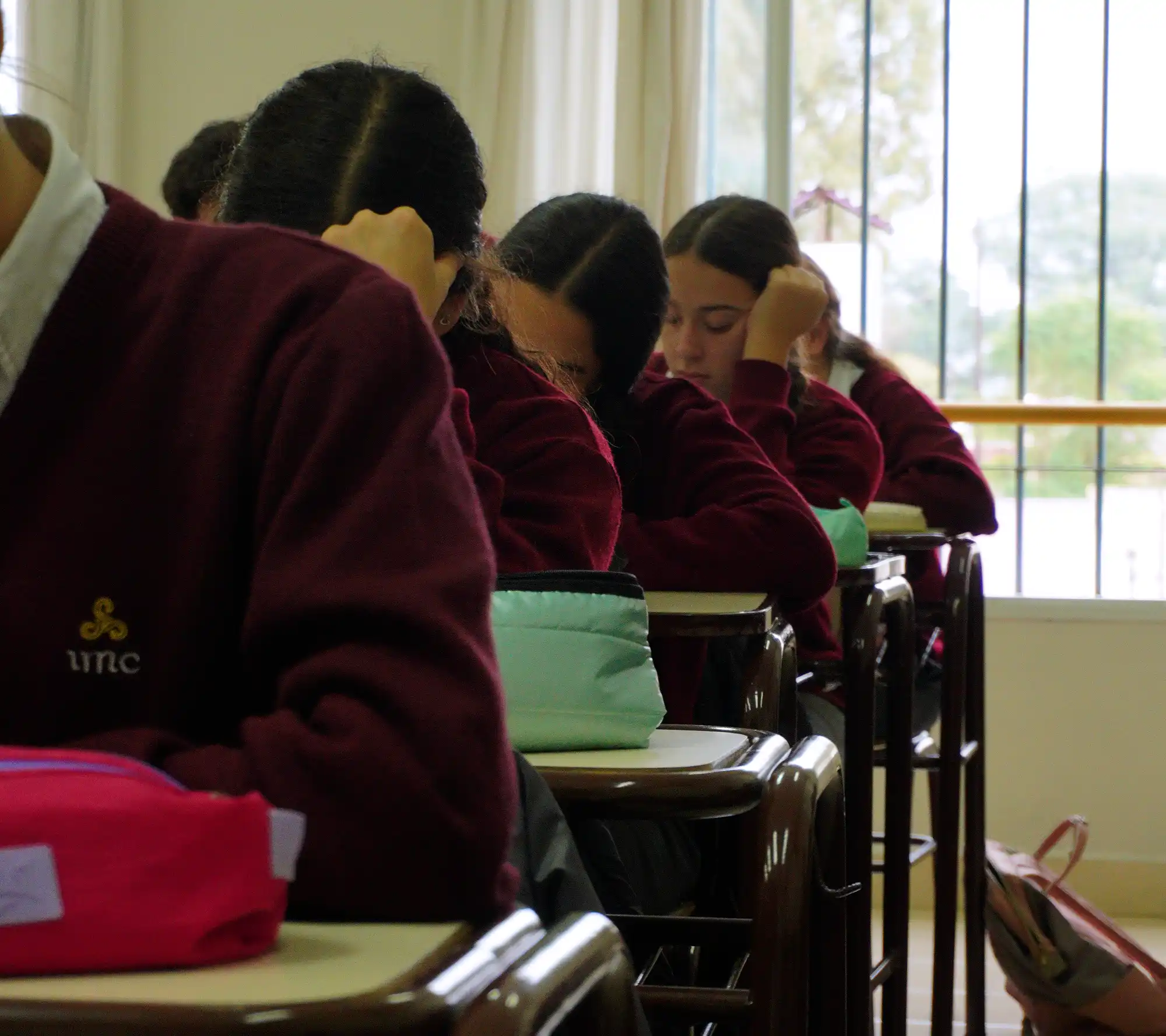 Estudiantes del IMC secundario en el aula